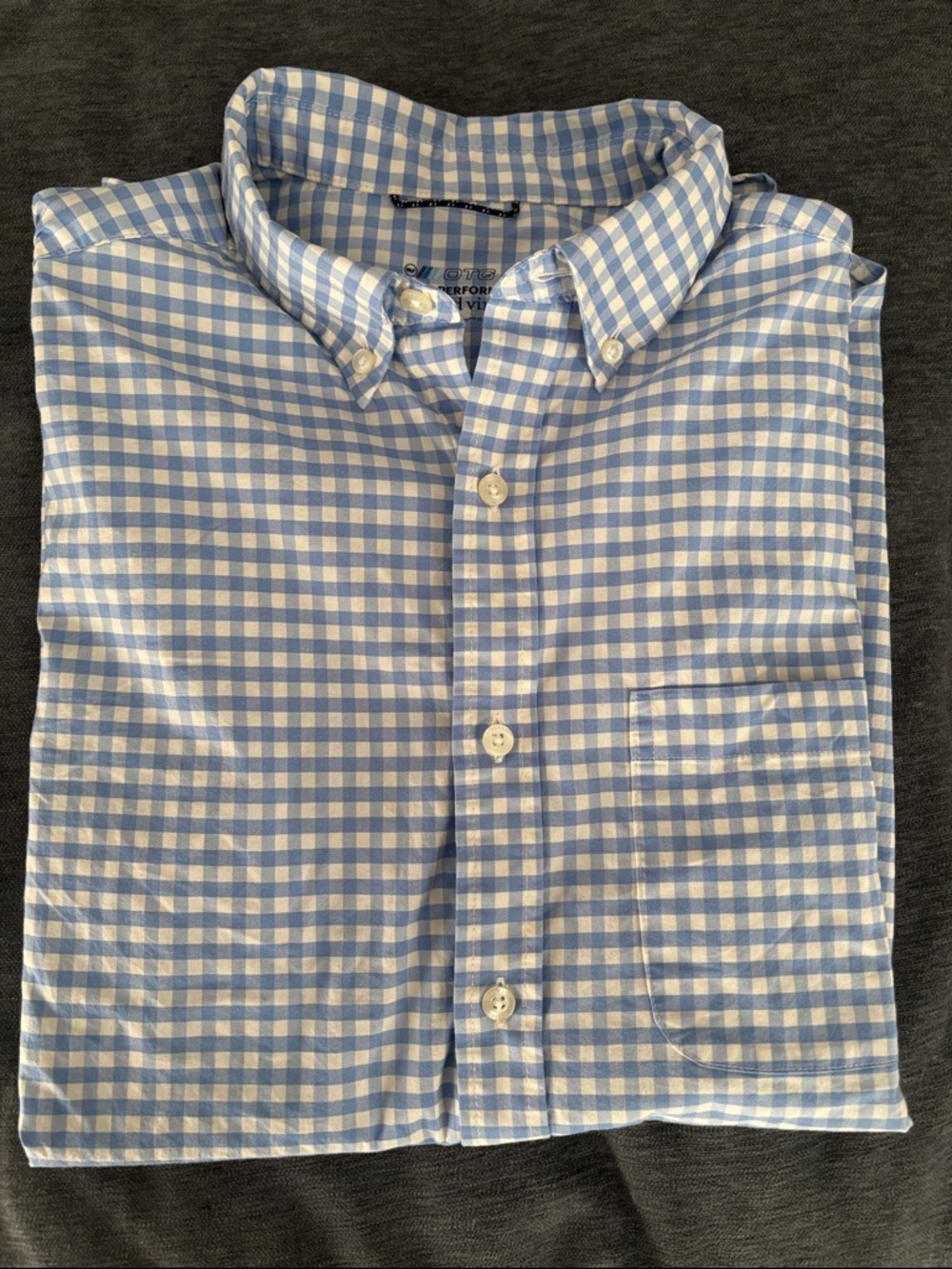Vineyard Vines On The Go Chino Long Sleeve Button Down Plaid Shirt